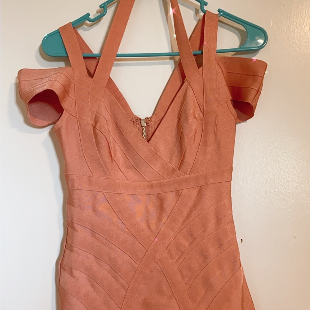 Pink bandage dress